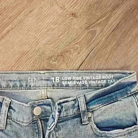 Gap Teen Low Rise Vintage Boot Cut Jeans - Picture 3 of 3